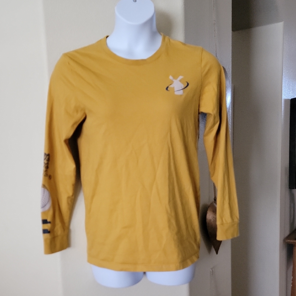 DUTCH BROS. Coffee Long Sleeve Golden Yellow A Better World Shirt Size M